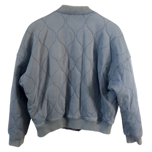 Universal Thread Utility Jacket Women's Blue Quilted Size Medium - Picture 3 of 6